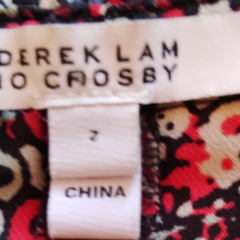 Derek Lam 10 Crosby  Georgette Cold Shoulder Blouse  size 2 - Picture 6 of 11